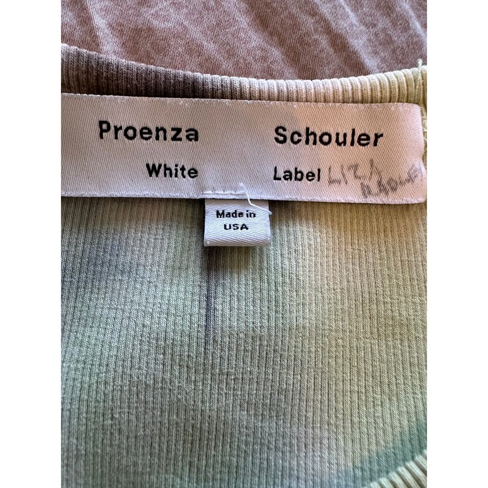 Proenza Schouler Tie-Dye Print Crew NeckLong Sleeve Top Cotton Size Medium - Picture 3 of 10